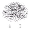 UNICRAFTALE 100pcs 2.5mm Wide Stainless Steel Snap On Bails Mental