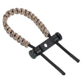 MECCANIXITY Archery Bow Wrist Sling 15.75 Inch 550 Paracord Strap Compound Bow Stabilizer & Hand Loop Carrier Bow Stabilizer for Bow Hunting Shooting Bright Green 1 Count