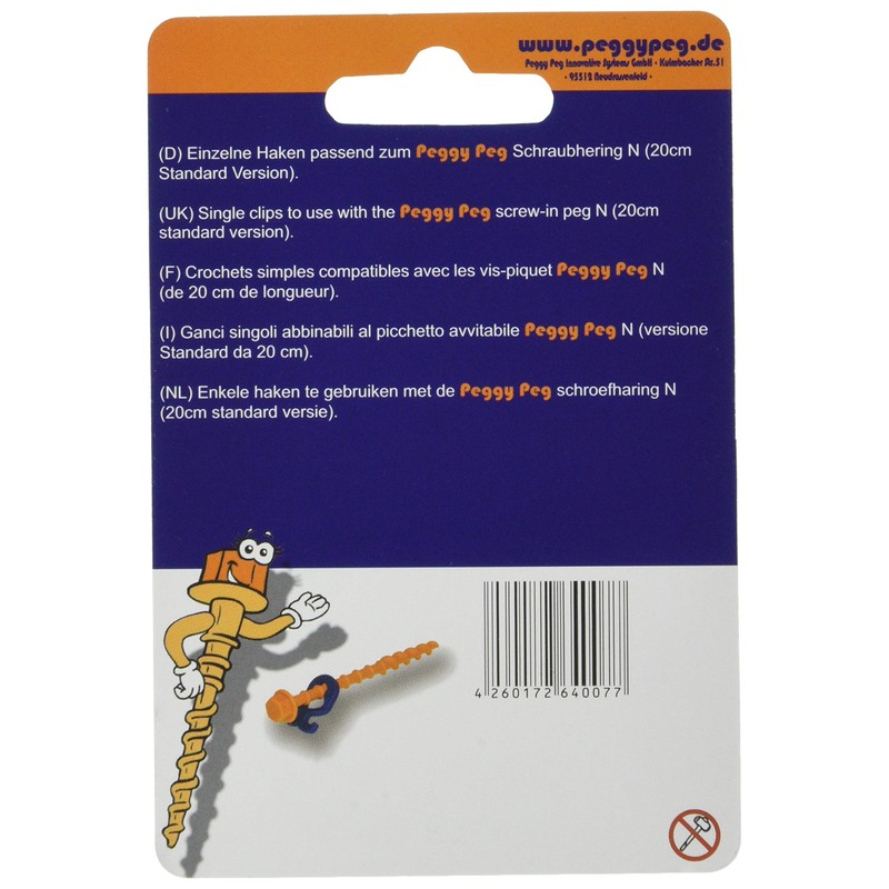 Peggy Peg PP07 Hooks N Set of 6