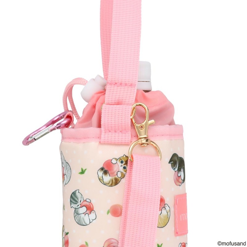 SHOBIDO MD43852 Mofusand Plastic Bottle Holder, Peach