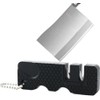 Black Pocket Knife Sharpener,Kitchen Knife Sharpener, Scissor Sharpener, Handheld Keychain