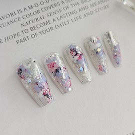 Vintage Fly Handmade Nail Tips - Long Point / 빈티지 플라이 수제네일팁 - 롱포인트