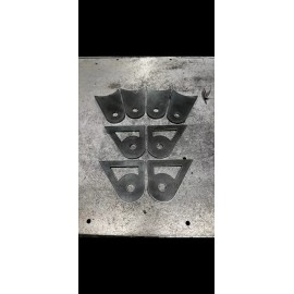 Mfab Weld On Axle Tab Set For Traction Bars 3/4” Bolt Holes (4” Axle Tabs)