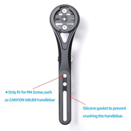 Cestbon Aero Integrated Handlebar Out Front Combo Mount for Garmin Edge Wahoo Elemnt Bryton Rider Stages Dash Hammerhead Campatible with Canyon CEP Cockpits and Wilier Filante Bar Handlebar