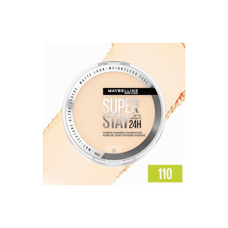 Maybelline Super Stay 24hr Hybrid Powder Foundation Medium Full Coverage