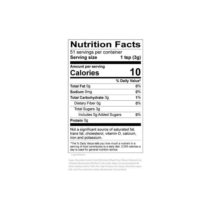 Upouria Cookies & Cream Shakeable Topping, 5.5 Ounce Bottle