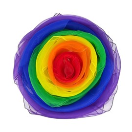 Vaudeville scarf 24 dance scarves, colorful silk event scarves, rhythm belt scarves, square dance scarves, Action Vaudeville Dance Magic scarves, sports scarves 6 colors 24 * 24 inches