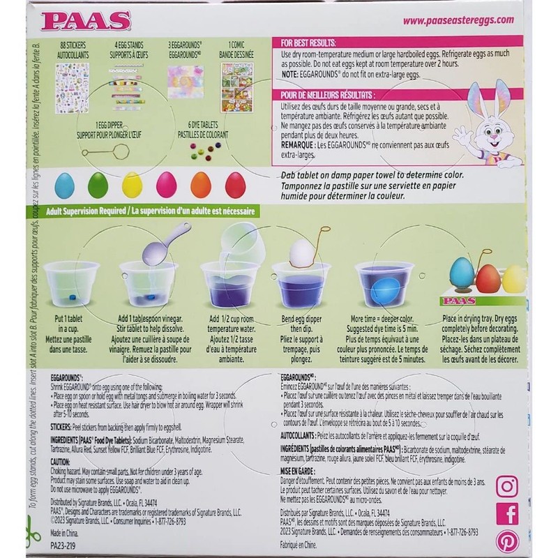 Paas Classic Easter Egg Decorating Kit with Food Safe Dyes