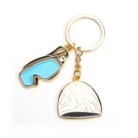 MUCOOS Swimming Goggles and Swimming Cap Pendant Keychain, Women's Key Ring, Gift for Sister or Friend, Inspirational, Swimming Sports Lover Gift