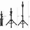 FUTAI Wig Stand Tripod for Hairdresser Practice Style Display Human