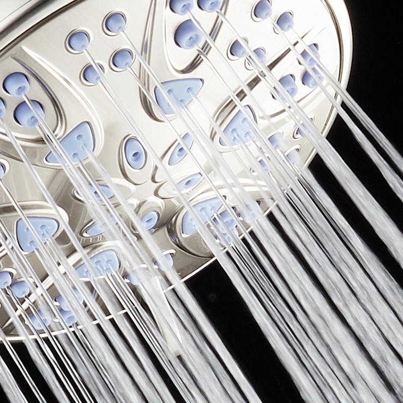 AquaDance Antimicrobial – Anti-Clog High-Pressure 6-Setting Shower Head with Microban