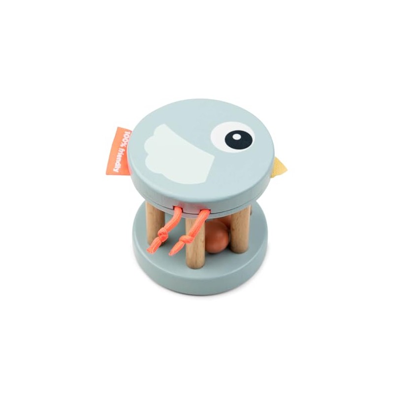 Done by Deer 4334882 Wooden Rattle Bird Birdee Blue