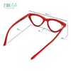 Red Cat Eye Reading Glasses for Women with Sturdy Made