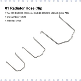 Intercooler Hose Retainer Clips, Anti-Crack Anti-Scratch 3 Pieces Heavy Duty 154 23 Reliable Radiator Hose Clamp For E39 E38 E60 E90