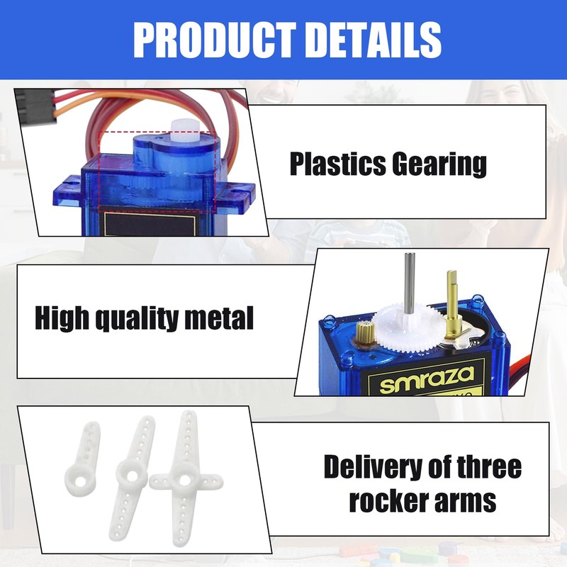 10 Pcs SG90 Servos,9G Micro Servos,Compatible with Arduino Projects and