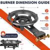 Llamaviva 90,000 BTU Portable Propane Burner Stove Cast Iron Single