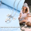 FANCIBAND 3 Piezas Fútbol/Baloncesto/Sófbol Cadena Plata Mujer, Colgante Corazon Maple