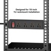 10" Rack PDU- 1U (4Outlets) 10-inch Mini Rack Power Distribution