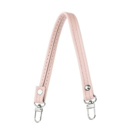 PATIKIL Leather Purse Handle Strap, 13 Inch Leather Purse Strap Replacement DIY Women Clutch Bag Handbag Top Handle Strap Repair Accessories, Light Pink