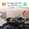 HOTEC Premium Stainless Steel Locking Kitchen Tongs with Silicon Tips,