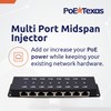 PoE Texas 8 Port PoE Injector - 8 Port PoE