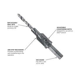 Bosch SP506#6 Hex Shank Countersink Drill Bit