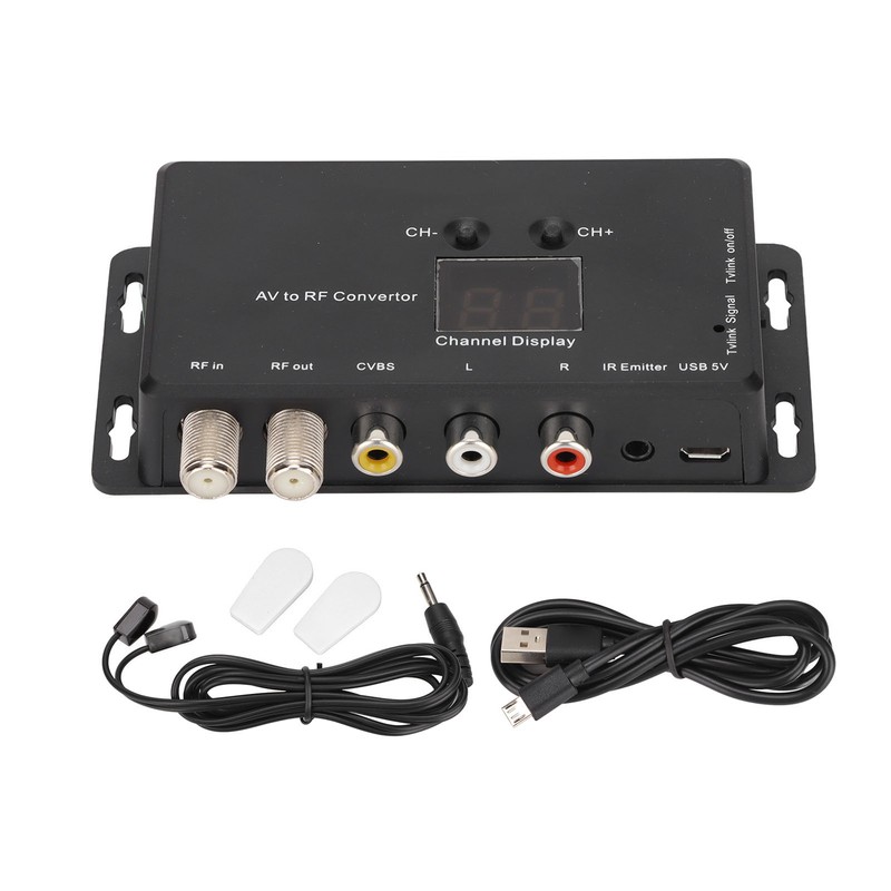 TV Link Modulator Adjustable Support PAL NTSC AV to RF