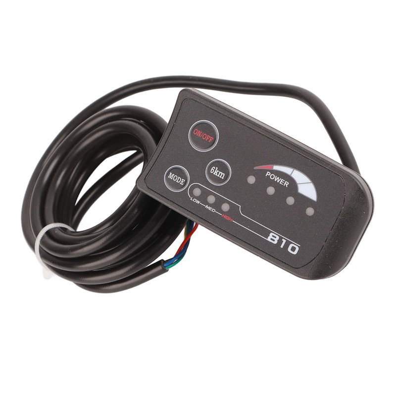 Electric Bicycle 810 LED Display With 5 Wire Cable Control