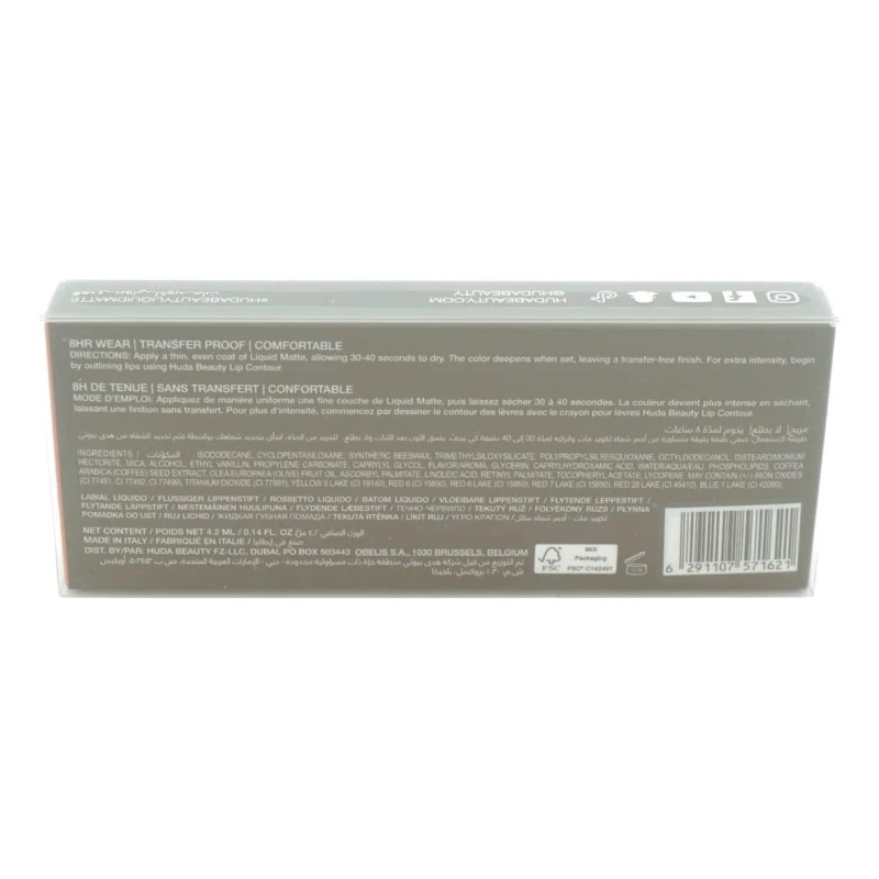 Huda Beauty Liquid Matte Ultra-comfort Transfer-proof Lip...