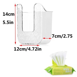 Armastuse 2 Wet Wipes Dispenser, Wall Mounted Tissue Box Holder, Refillable Wipes Container Box for Kitchen Bedroom Bathroom