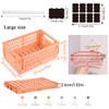 Ruucy 6 Pcs Collapsible Storage Crates, Folding Plastic Crate 25x16x10cm,