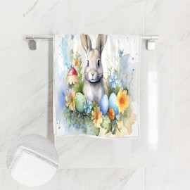 SUABO Easter Oil Hand Towels Home Decor Ultra Soft Face Bath Towels for Bathroom 30"x15"