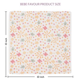 BEBE FAVOUR 6 Pack Baby Washcloths - 100% Cotton Terry Soft and Absorbent Wash Cloths for Face Hand Body Burp Rag Wipes - Essentials for Newborns Infants Toddlers Boys Girls (Orange Crab - 6 Pack)