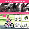 6PCS Pink Bike Safety Flags,6 Ft Bike Flags with Pole