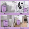 50-Pack 4 Gallon (15L) Drawstring Bin Liners | Colourful Lavender-Printed