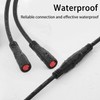 Y-Split Extension Cable 1T2 Wire 2pin with Waterproof Connector for