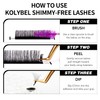 KOLYBEL SHIMMY-FREE Lash Extension 0.05 D Curl Volume Lash Extensions