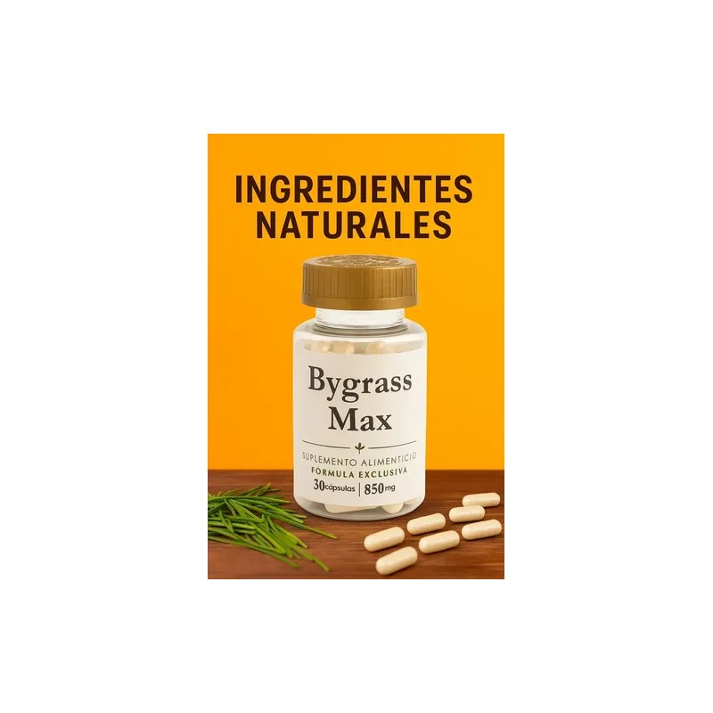 Kit 1 Bygrass Max Y 1 Inhibidor Del Apetito Sin
