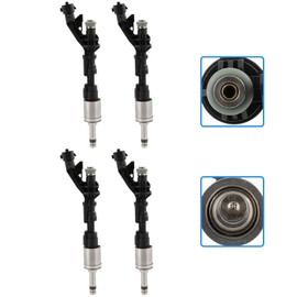 SCITOO 4PCS Fuel Injectors Replacement For 2014-2016 For Jaguar For F-Type, For 2010-2015 For Jaguar For XF, For 2010-2015 For Jaguar For XFR, OEM FJ1161, CJ5Z9F533B 6 Holes
