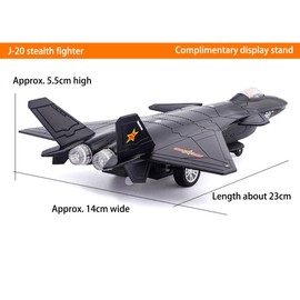 Doyomtoy J-20 Aircraft Model, Alloy Strategic Bomber Model, Fighter Plane Model, Plane Model Collector Gifts
