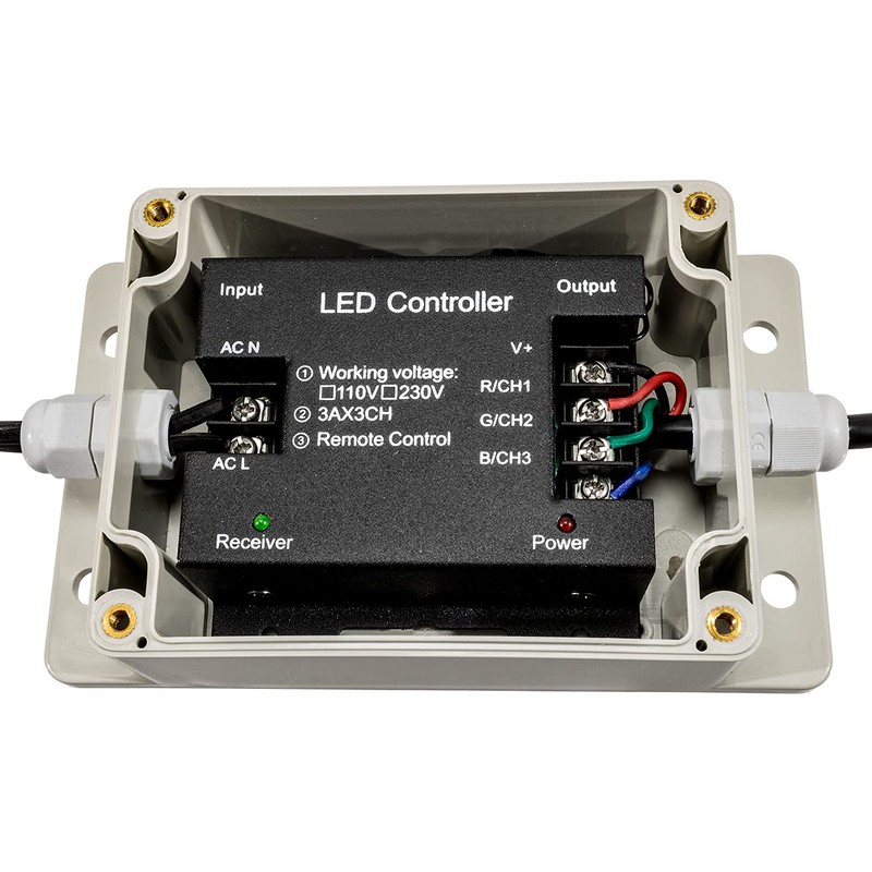 Outdoor Multi-Function RGB LED Color Changing Rope Light Controller -