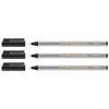 EDDING Set of 3 Felt-Tip Pens Fine 88 Black 0.6