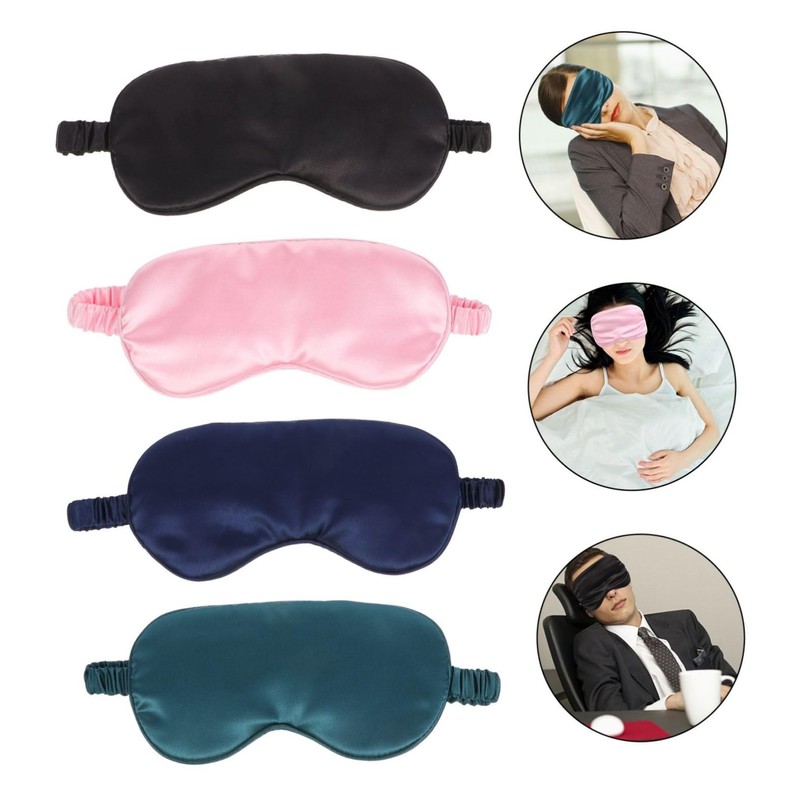 TOVINANNA Silk Sleep Eye Mask Set Soft Elastic and Effective