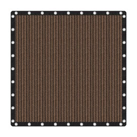 VICLLAX 90% Shade Fabric Sun Shade Cloth Privacy Screen with Reinforced Grommets for Outdoor Patio Garden Pergola Cover Canopy 12x12 FT, Mocha