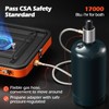 Odoland Portable 2 Burner Camping Stove Propane 17000 BTU/h Gas