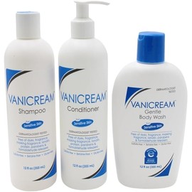 Vanicream Shampoo Conditioner And Gentle Body Wash 12 Ounce Each