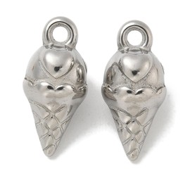 LiQunSweet - Abalorio de acero inoxidable con cruz de animal virgen y maría, para manualidades, joyería, pulsera, collar, aretes, manualidades, No es una piedra preciosa