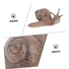 SAFIGLE 2pcs Snail Model Toys Snail Toy Simulation Animal Figures