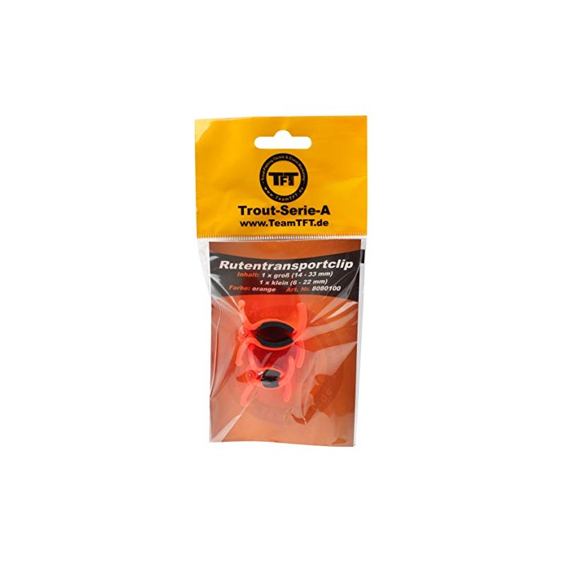TFT Rod Transport Clip (Orange) Pack of 2