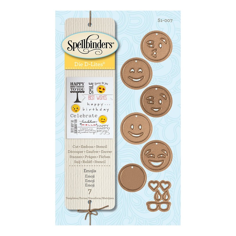 Spellbinders S1-007 Die D-Lites Emoji's Etched/Wafer Thin Dies